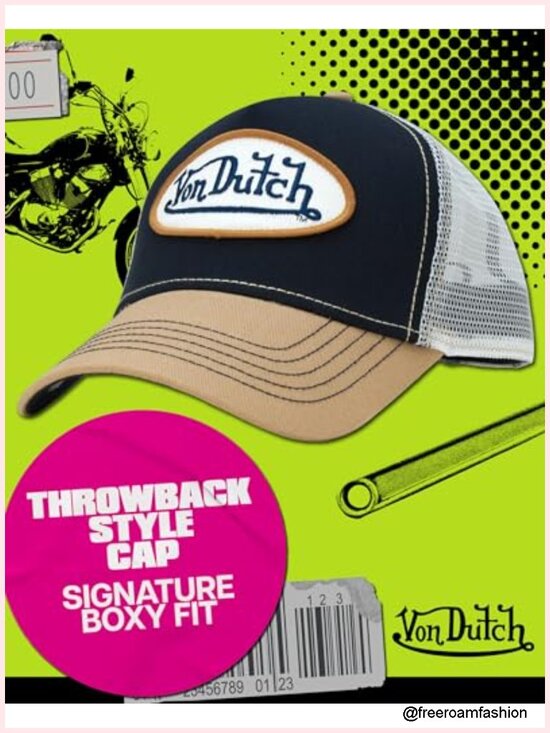 Trucker Hat - Curved Bill Mesh Back Retro Snapback Baseball Cap Unisex